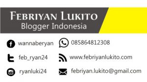 kartu nama untuk blogger